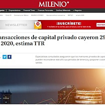 Transacciones de capital privado cayeron 29% en 2020, estima TTR